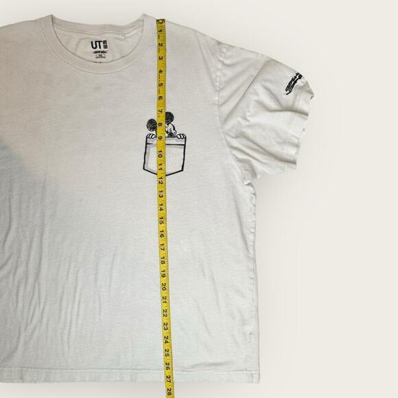 EUC | Uniqlo UT x Disney | Joshua Vides Mickey Mouse Tee | White/Black | XXL - Picture 13 of 15